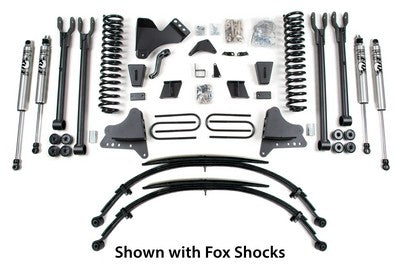 2008-10 Superduty diesel 8/8 4link lift kit with rear leafs