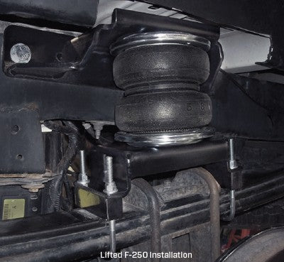 2017-22 F250/F350 with a lift kit Airlift Load Lifter 5000 rear overload kit
