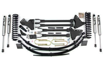 2011-16 Superduty F250 diesel 6/5 4 link (long arm) lift kit with rear leafs (with 2 inch oe block)