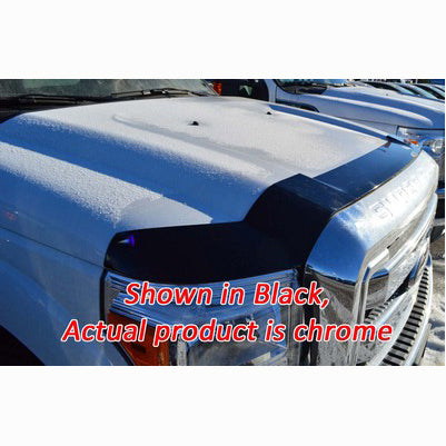 2011-16 Superduty HoodGuard front protector, Chrome