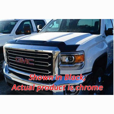 2015-19 Sierra 2500/3500 HoodGuard front protector, Chrome