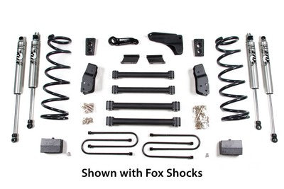 2009-13 Ram 2500, 09-12 Ram 3500 diesel 6/4 standard lift kit with rear blocks w/4 inch axle