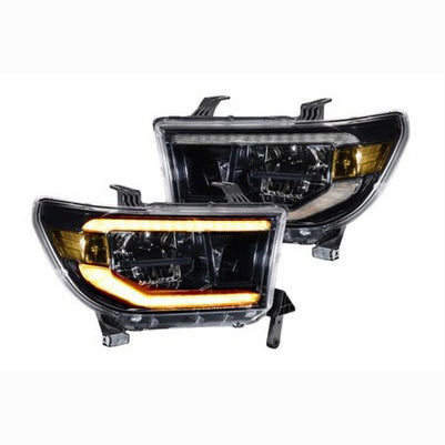 XB LED Headlights: Toyota Tundra (07-13) (Pair / ASM / Amber DRL)