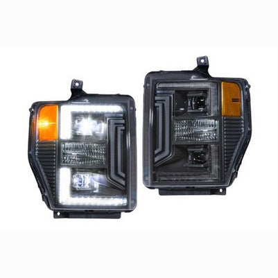 XB Hybrid LED Headlights: Ford Super Duty (08-10) (Pair / ASM)