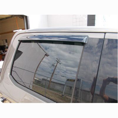 2015-23 F150, 2017-23 Superduty Crew Cab rear window ventvisors, black