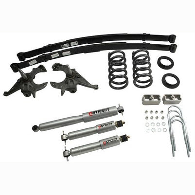 1994-04 S10/S15 V6 (Ext Cab) 4 or 5 inch front/5 inch rear lowering kit, With Sp Shocks