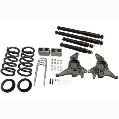 1998-03 Blazer/Jimmy V6 (exc Extreme) 4 or 5 inch front/3 inch rear lowering kit with ND2 shocks