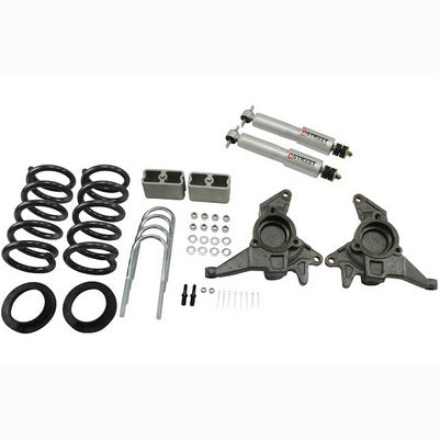 1998-03 Blazer/Jimmy V6 (exc Extreme) 4 or 5 inch front/3 inch rear lowering kit, With Sp Shocks