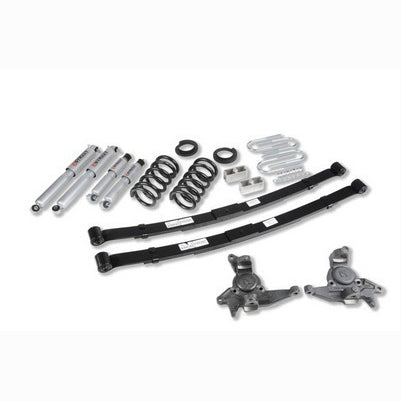 1998-03 Blazer/Jimmy V6 (exc Extreme) 4 or 5 inch front/5 inch rear lowering kit, With Sp Shocks