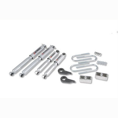 1982-97 S10/S15 Blazer (4WD) 1-3 inch front/2 inch rear lowering kit With Sp Shocks