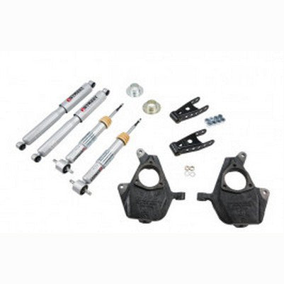 2007-13 Silverado/Sierra 1500 (2wd/4wd) 2 inch Front/2 or 3 inch Rear lowering kit with Street Performance shocks