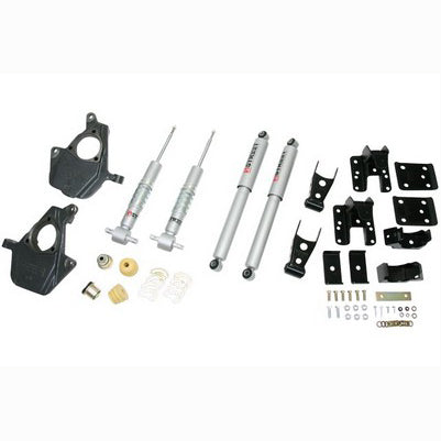 2007-13 Silverado/Sierra 1500 (2wd/4wd) 2 inch Front/4 inch Rear lowering kit With Sp Shocks