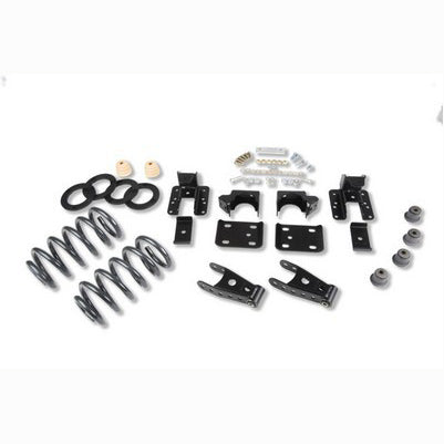 2007-13 Silverado/Sierra 1500 2wd (Std Cab) 1 or 2 inch Front/4 inch Rear lowering kit W/O Shocks
