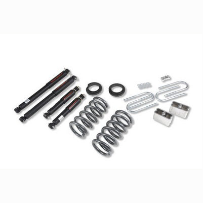 1994-04 S10/S15 Pickup 6 cyl. (Std Cab) 1995-97 Blazer/Jimmy 6 cyl. 2 inch or 3 inch F/3 inch R drop w/shocks, Lowering Kit