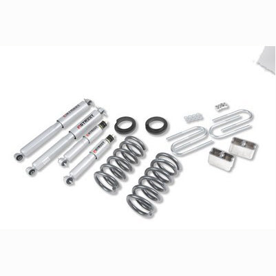 1994-04 S10/S15 Pickup 6 cyl. (Std Cab) 1995-97 Blazer/Jimmy 6 cyl. 2 inch or 3 inch F/3 inch R drop Lowering Kit, With Sp Shocks