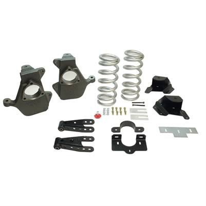 2007-13 Silverado/Sierra 1500 2wd (Ext/Crew Cab) 3 or 4 inch Front/5 or 6 inch Rear lowering kit W/O Shocks