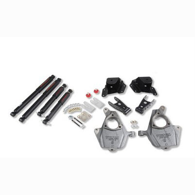 1999-06 Silverado/Sierra 1500 reg cab 2wd 2 inch Front/3 inch Rear lowering kit With ND2 Shocks