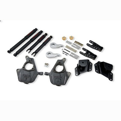 2005-06 Silverado/Sierra 1500 (Reg cab SB 2wd w/Torsion Bar suspension) 3 or 4 inch Front/4 inch Rear Lowering Kit with ND2 shocks