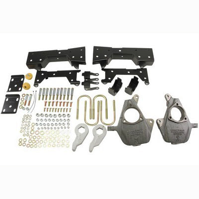 2005-06 Silverado/Sierra 1500 (Reg cab SB 2wd w/Torsion Bar suspension) 3 or 4 inch Front/6 inch Rear lowering kit w/o shocks