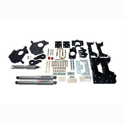 2005-06 Silverado/Sierra 1500 (2wd ext cab/sb with torsion bar suspension) 3 inch or 4 inch F/6 inch R drop W/ Street Performance shocks