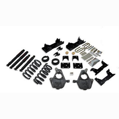1999-00 Silverado/Sierra reg cab 2wd 4 or 5 inch Front/6 inch Rear lowering kit With ND2 Shocks