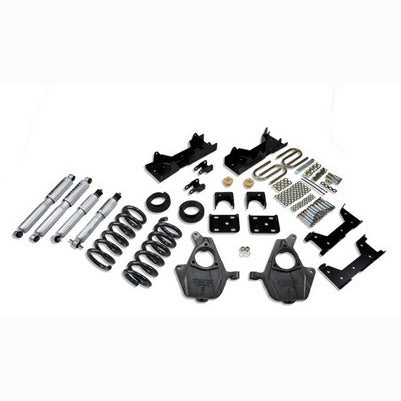 1999-00 Silverado/Sierra reg cab 2wd 4 or 5 inch Front/6 inch Rear lowering kit With SP Shocks
