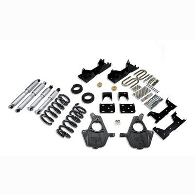 2001-06 Silverado/Sierra 1500 2wd reg cab 4 or 5 inch Front/6 inch Rear lowering kit With SP Shocks