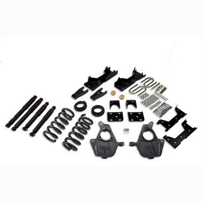 2001-06 Silverado/Sierra 1500 2wd reg cab 4 or 5 inch Front/6 or 7 inch Rear lowering kit With ND2 Shocks