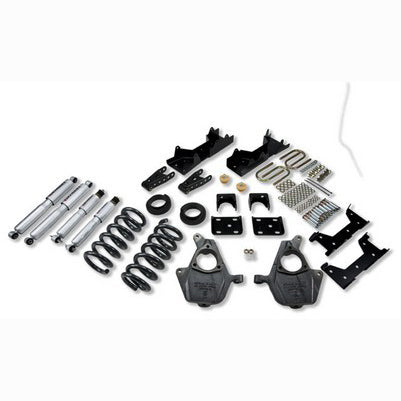 2001-06 Silverado/Sierra 1500 2wd reg cab 4 or 5 inch Front/6 or 7 inch Rear lowering kit With SP Shocks