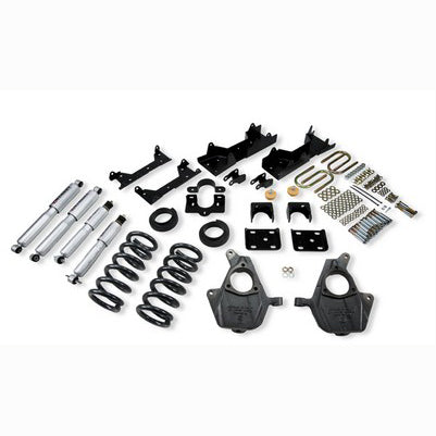 2001-06 Silverado/Sierra 1500 2wd Ext Cab 4 or 5 inch Front/6 inch Rear lowering kit With SP Shocks