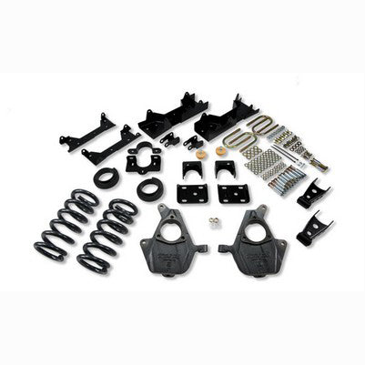 2001-06 Silverado/Sierra 1500 Ext Cab 2wd 4 or 5 inch Front/6 or 7 inch Rear lowering kit W/O Shocks