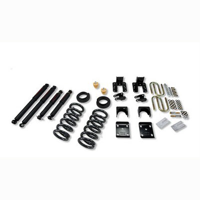2004-06 Silverado/Sierra 1500 Crew Cab 2wd 3 inch Front/4 or 5 inch Rear lowering kit With ND2 Shocks