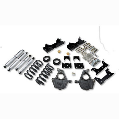 2004-06 Silverado/Sierra 1500 Crew Cab 2wd 4 or 5 inch Front/6 inch Rear lowering kit With SP Shocks