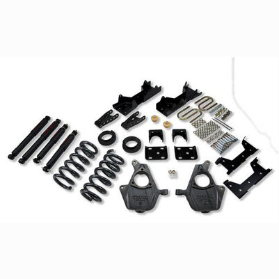 2004-06 Silverado/Sierra 1500 Crew Cab 2wd 4 or 5 inch Front/6 or 7 inch Rear lowering kit With ND2 Shocks