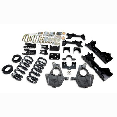 1999-00 Silverado/Sierra Ext Cab 2wd 4 or 5 inch Front/6 or 7 inch Rear lowering kit W/O Shocks