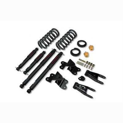 1988-98 C1500 Reg Cab (exc 454SS) 2 or 3 inch Front/4 inch Rear lowering kit With ND2 Shocks