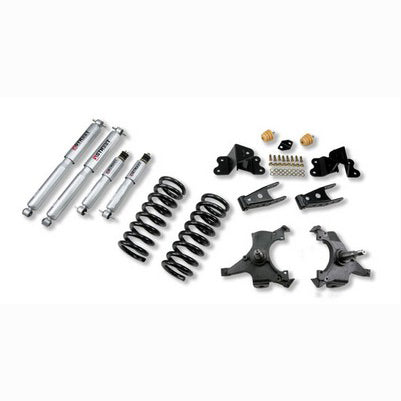 1992-98 C1500 reg cab (exc 454SS) 3 inch Front/4 inch Rear lowering kit With SP Shocks