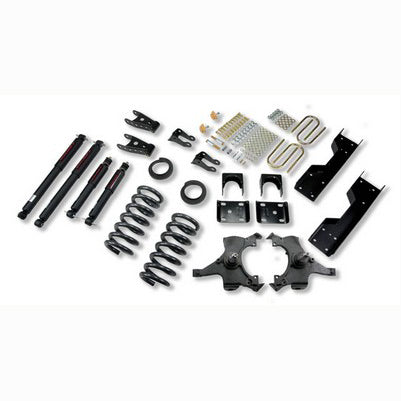 1992-98 C1500 reg cab (exc 454SS) 4 or 5 inch Front/6 or 7 inch Rear lowering kit With ND2 Shocks