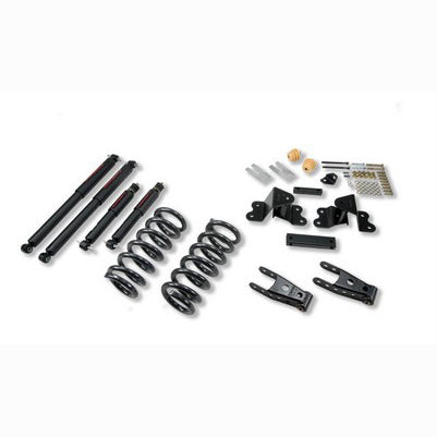 1988-98 C1500 Ext Cab 2 or 3 inch Front/4 inch Rear lowering kit With ND2 Shocks