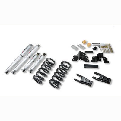1988-98 C1500 Ext Cab 2 or 3 inch Front/4 inch Rear lowering kit With SP Shocks