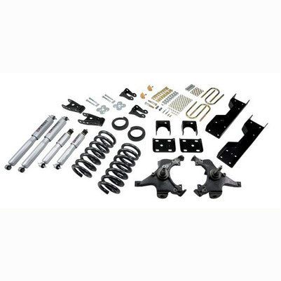 1988-91 Silverado/Sierra C1500 (Std Cab, except 454 SS) 4 inch or 5 inch F/6 inch or 7 inch R drop ,Lowering Kit, With Sp Shocks