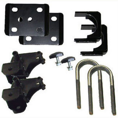 4 inch Rear Lowering Kit, 2009-14 Ford F150, 2Wd, All Cabs (Flip Kit, Hanger Brackets, Shock Extenders, U-Bolts)