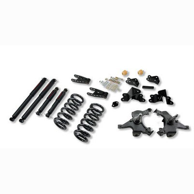 1990-94 Silverado 454 SS Only or 1988-98 Chevrolet Silverado/Sierra C2500 6 lug only 3 inch Front/4 inch Rear lowering kit With ND shocks