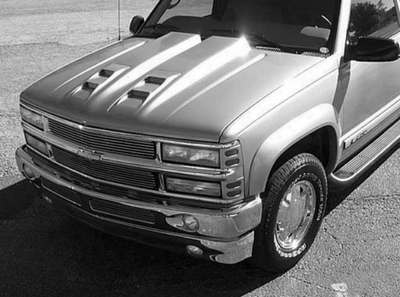 1988-98 C/K Truck, 92-99 C/K SUV 2 inch Steel Dual Cowl Ram Air Hood