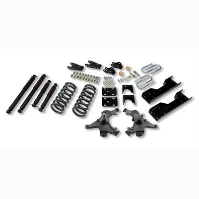 1990-94 Silverado 454 SS Only or 1988-98 Chevrolet Silverado/Sierra C2500 6 lug only, 4 or 5 inch front / 7 inch Rear Lowering Kit w/ND shocks