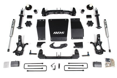 2014-18 GM 1500 4/2.75 inch lift kit, w/OE cast steel arms, NX2 shocks