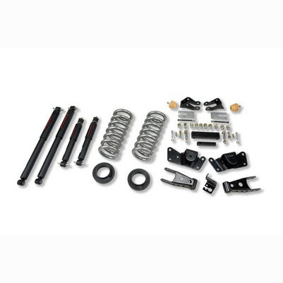 1997-00 C2500/3500 Crew Cab (inc Dually) 1 or 2 inch Front/4 inch Rear lowering kit With ND2 Shocks