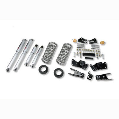 1997-00 C2500/3500 Crew Cab (inc Dually) 1 or 2 inch Front/4 inch Rear lowering kit With SP Shocks