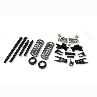1997-00 C2500/3500 Reg and Ext Cab (inc Dually) 1 or 2 inch Front/4 inch Rear lowering kit With ND2 Shocks