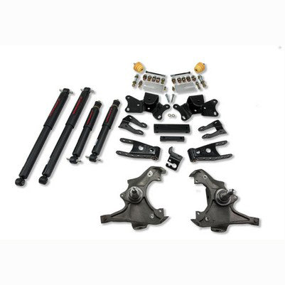 1997-00 C2500/3500 Reg and Ext Cab (inc Dually) 3 inch Front/4 inch Rear lowering kit With ND2 Shocks